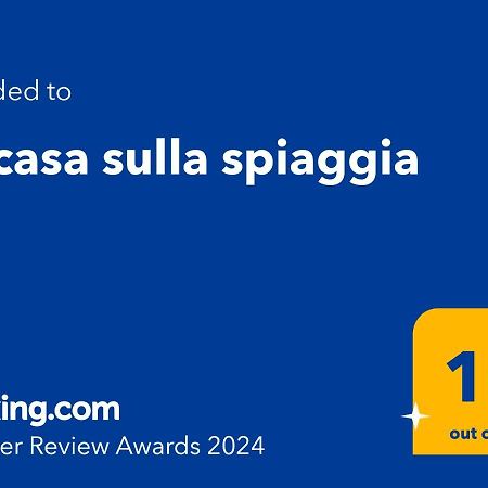 La Casa Sulla Spiaggia Villa Balestrate Eksteriør bilde